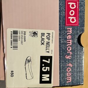 Cute flat shoe mate black